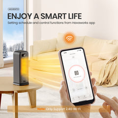 MORENTO Smart Space Heater Black