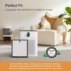 MORENTO HY4866G Replacement Filter for HY4866 Air Purifer, Original Version