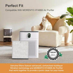 MORENTO HY4866U Replacement Filter for HY4866 Air Purifer, Enhanced Version