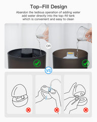 MORENTO Cool Mist Humidifier 2.5L Black