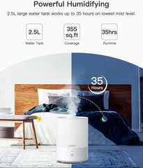 MORENTO Cool Mist Humidifier 2.5L White